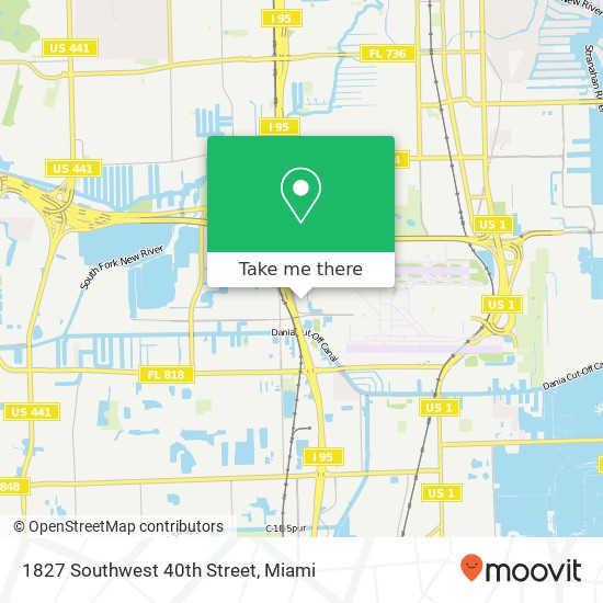 1827 Southwest 40th Street map