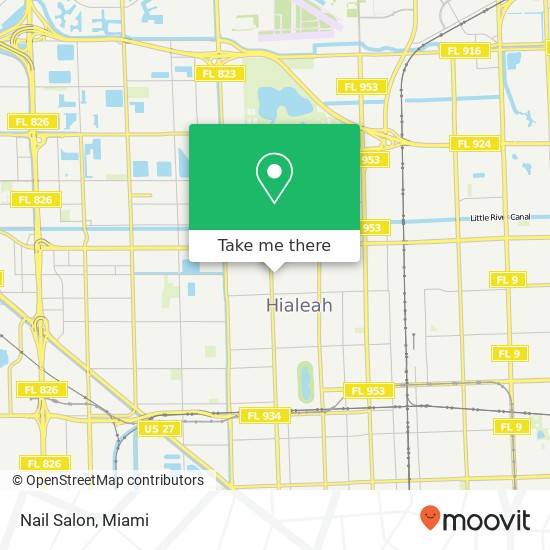 Nail Salon map