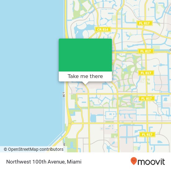 Mapa de Northwest 100th Avenue