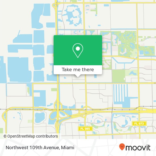 Northwest 109th Avenue map