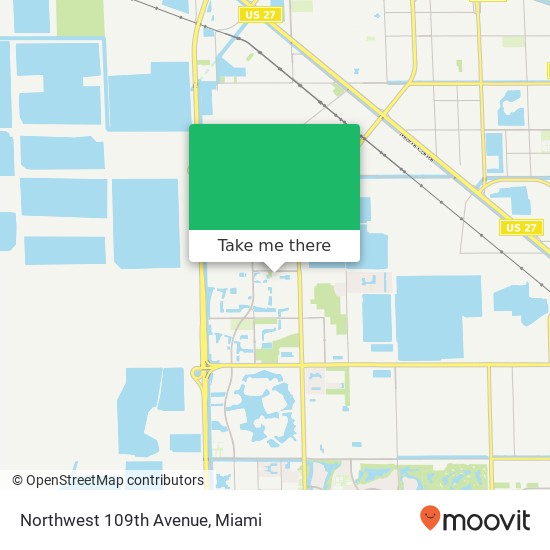 Northwest 109th Avenue map