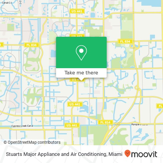 Stuarts Major Appliance and Air Conditioning map