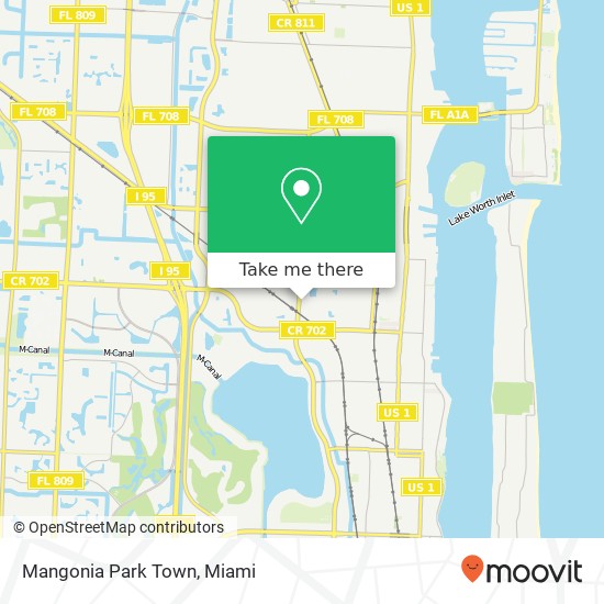 Mapa de Mangonia Park Town