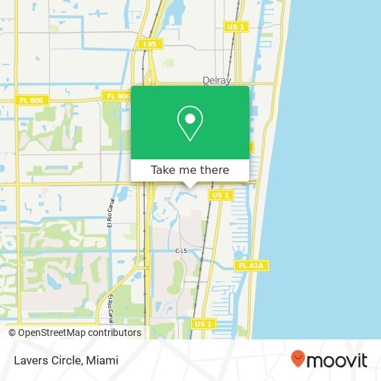 Lavers Circle map