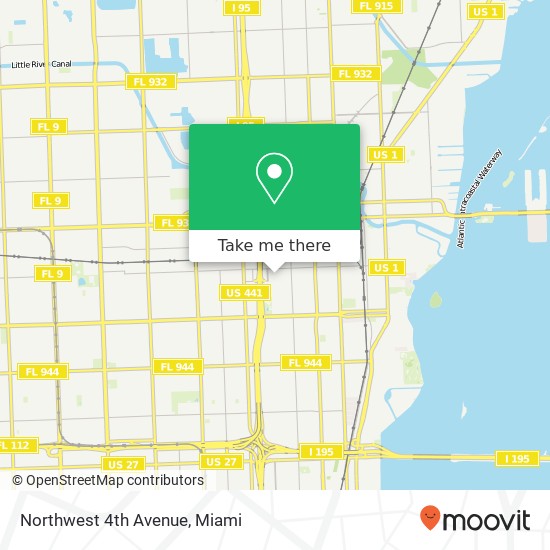 Northwest 4th Avenue map