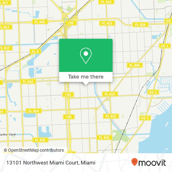 13101 Northwest Miami Court map