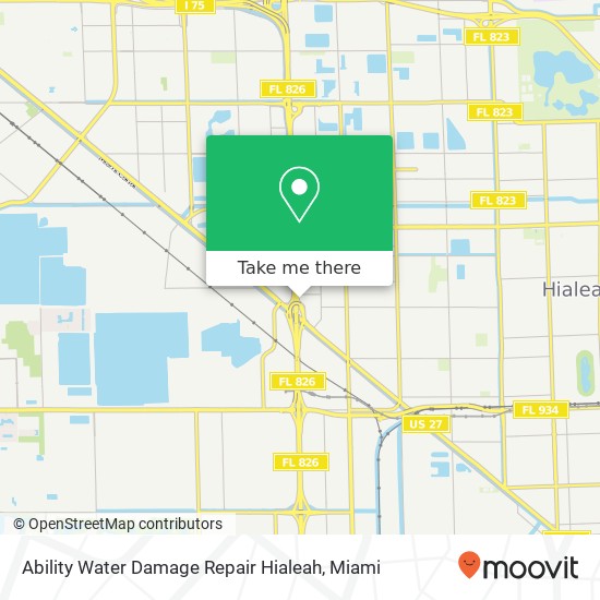 Ability Water Damage Repair Hialeah map