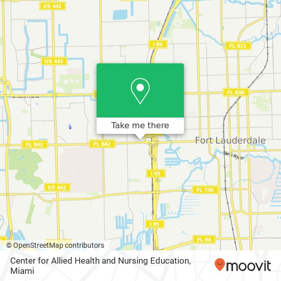 Center for Allied Health and Nursing Education map