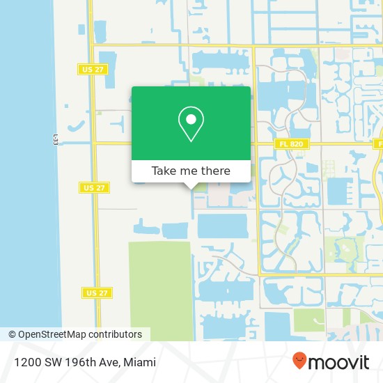 1200 SW 196th Ave map