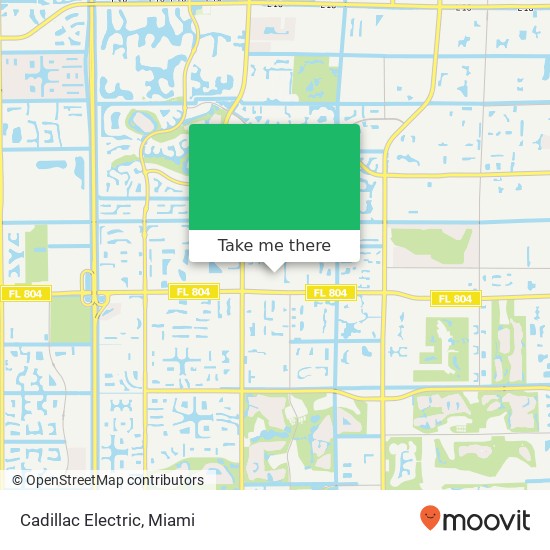 Mapa de Cadillac Electric