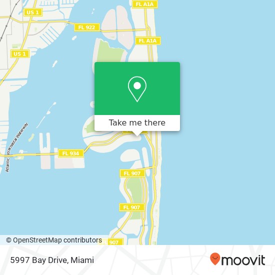 5997 Bay Drive map