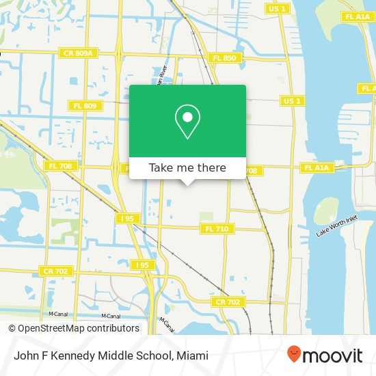 John F Kennedy Middle School map