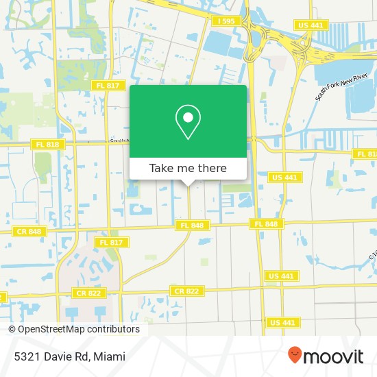 5321 Davie Rd map