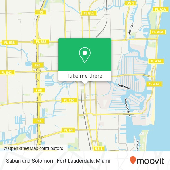 Saban and Solomon - Fort Lauderdale map