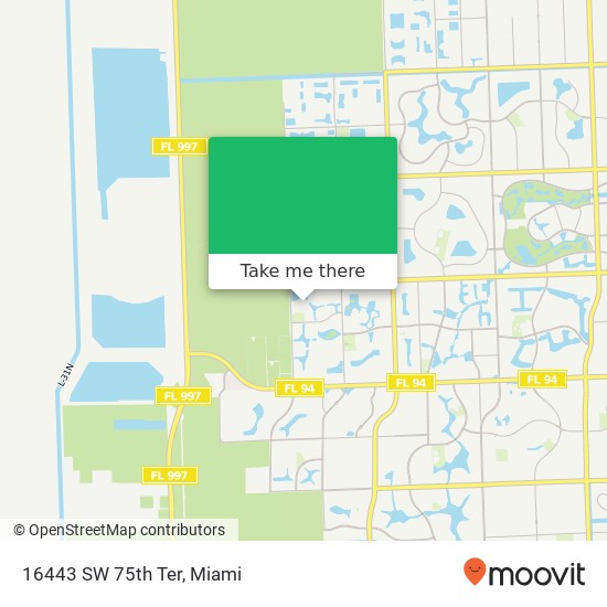 16443 SW 75th Ter map