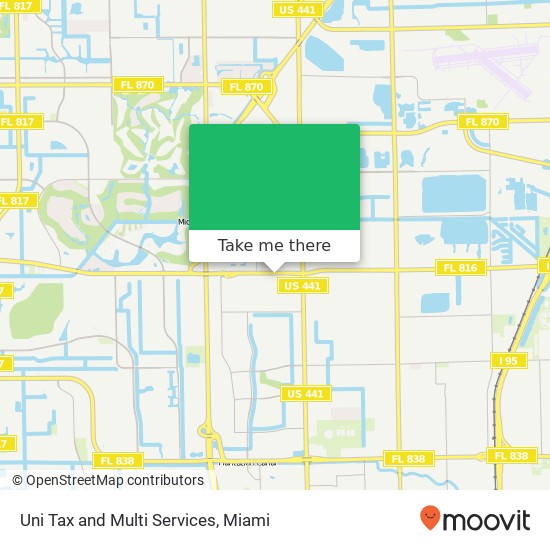 Mapa de Uni Tax and Multi Services