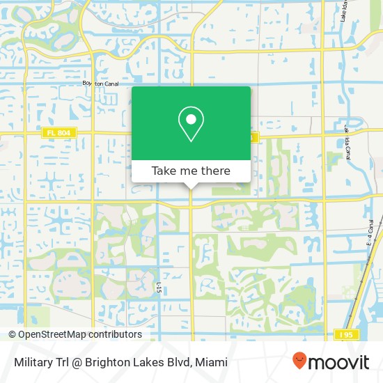 Military Trl @ Brighton Lakes Blvd map