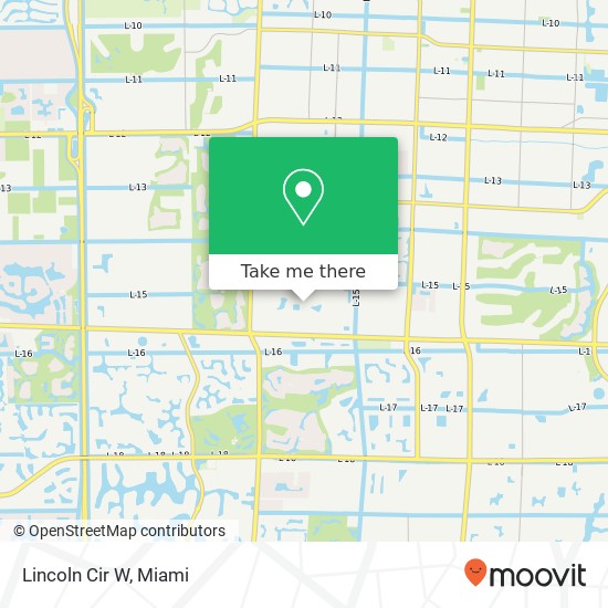 Mapa de Lincoln Cir W