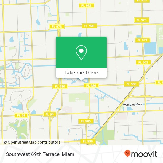 Mapa de Southwest 69th Terrace