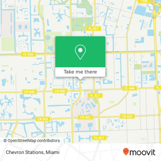 Chevron Stations map