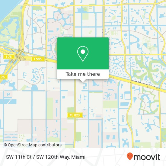 SW 11th Ct / SW 120th Way map