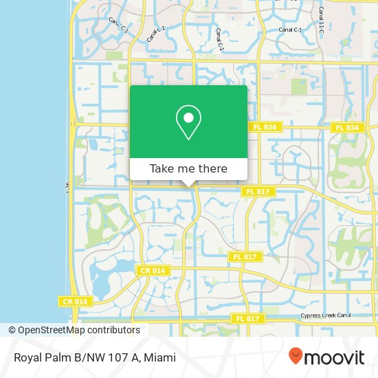 Mapa de Royal Palm B/NW 107 A