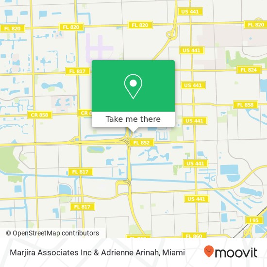 Mapa de Marjira Associates Inc & Adrienne Arinah