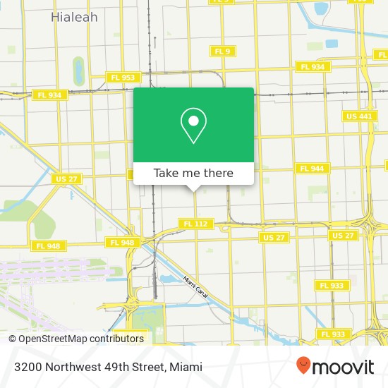 3200 Northwest 49th Street map