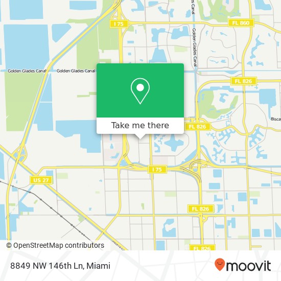 Mapa de 8849 NW 146th Ln