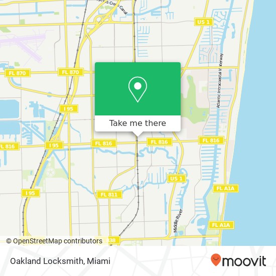 Oakland Locksmith map