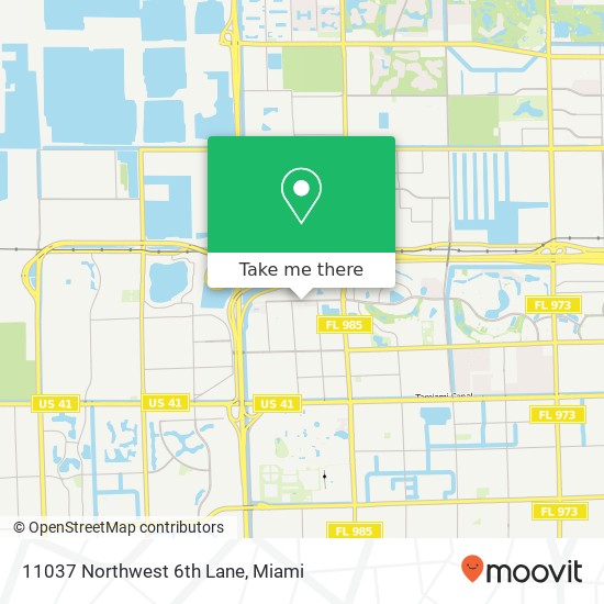 Mapa de 11037 Northwest 6th Lane