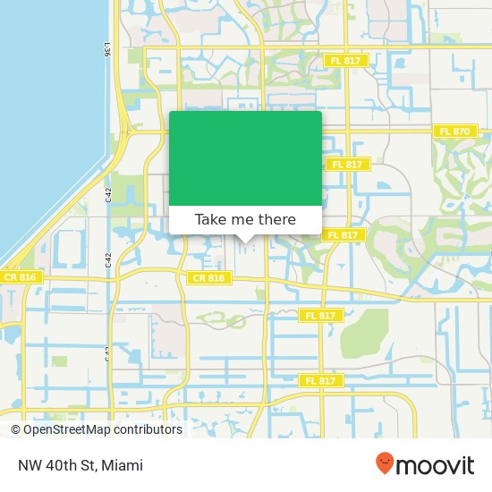 Mapa de NW 40th St