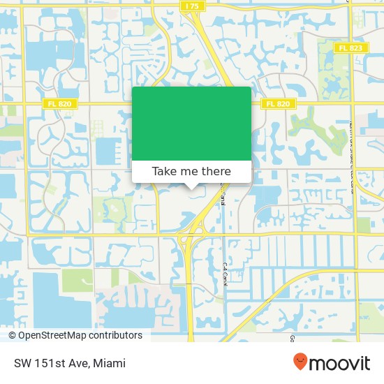 SW 151st Ave map