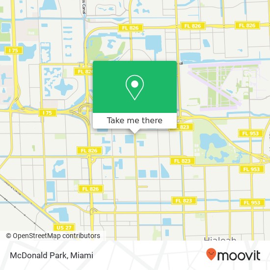 Mapa de McDonald Park