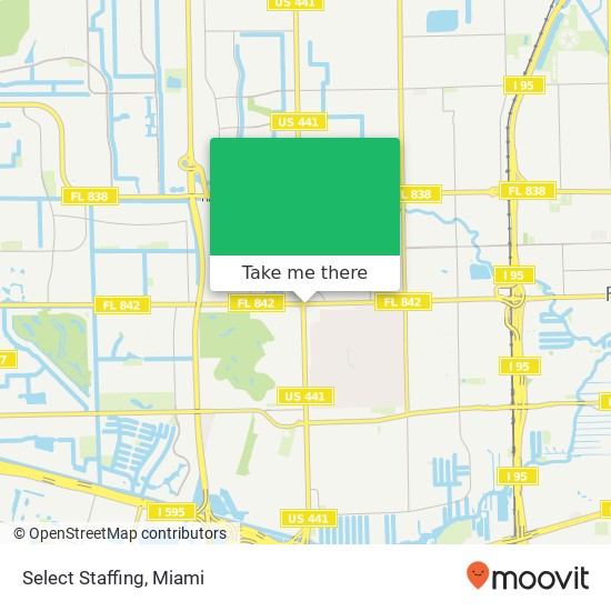 Select Staffing map