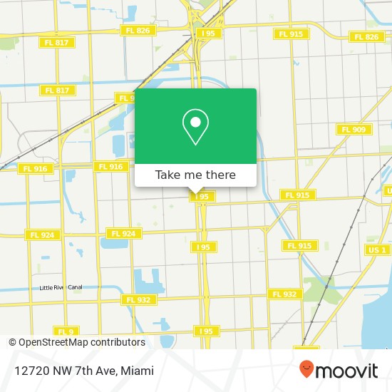 12720 NW 7th Ave map