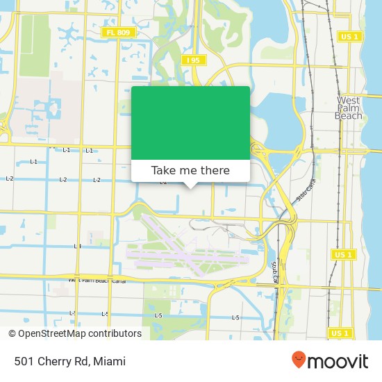 Mapa de 501 Cherry Rd