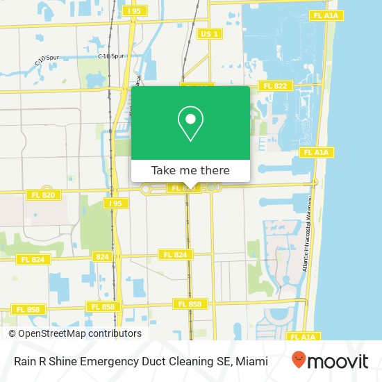 Mapa de Rain R Shine Emergency Duct Cleaning SE