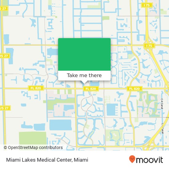 Miami Lakes Medical Center map