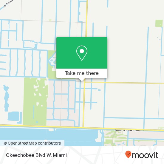 Okeechobee Blvd W map