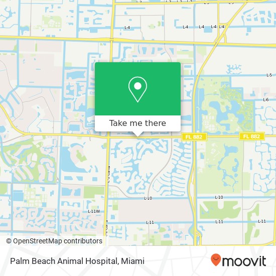 Mapa de Palm Beach Animal Hospital