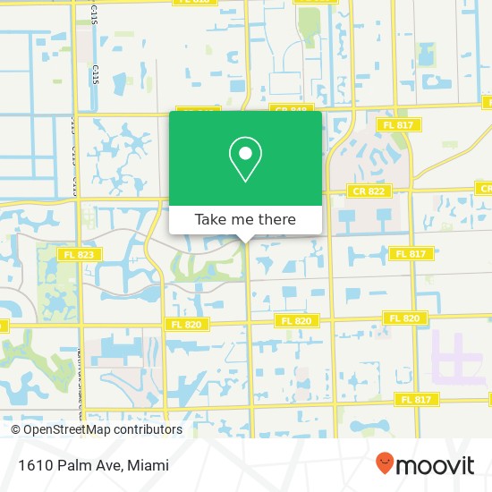 1610 Palm Ave map