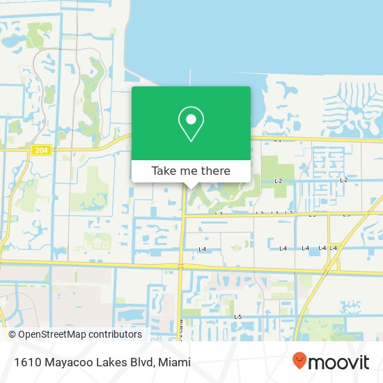 Mapa de 1610 Mayacoo Lakes Blvd