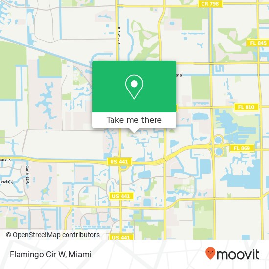 Mapa de Flamingo Cir W