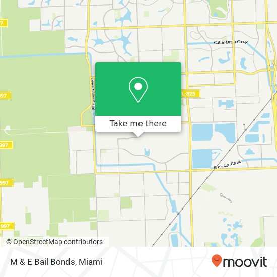 M & E Bail Bonds map