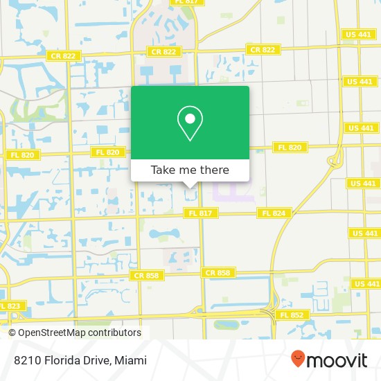 Mapa de 8210 Florida Drive