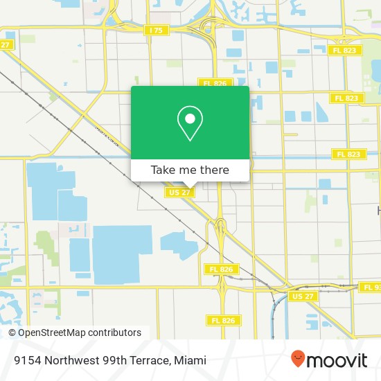 9154 Northwest 99th Terrace map