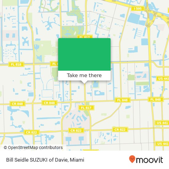 Mapa de Bill Seidle SUZUKI of Davie