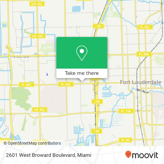 2601 West Broward Boulevard map