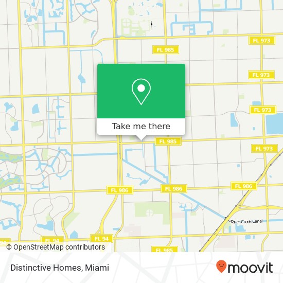 Distinctive Homes map